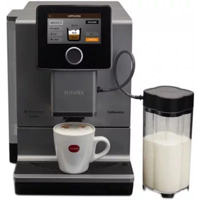 Кавомашина Nivona CafeRomatica 2.2л, зерно + мелена, автомат.капучинатор, авторецептів - 9, чорно - срібний (NICR970)