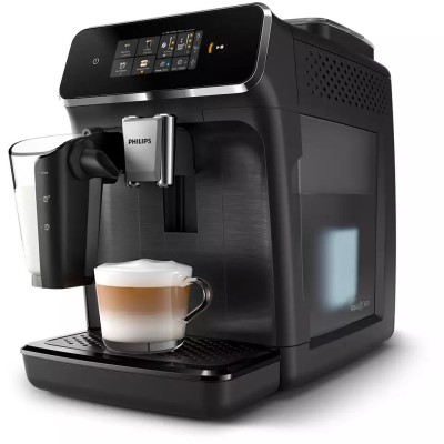 Кавомашина Philips Series 2300 1.8л, зерно + мелена, автомат.капучинатор, сенсор.керування, чорний (EP2330/10)
