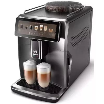 Кавомашина Saeco Xelsis Deluxe 1.7л, зерно + мелена, автомат.капучинатор, авторецептів - 22, сріблястий (SM8889/00)