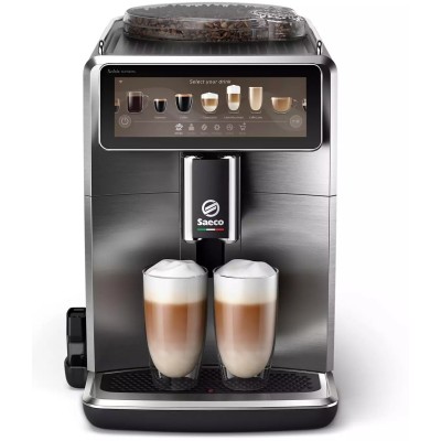 Кавомашина Saeco Xelsis Deluxe 1.7л, зерно + мелена, автомат.капучинатор, авторецептів - 22, сріблястий (SM8889/00)