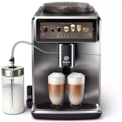 Кавомашина Saeco Xelsis Deluxe 1.7л, зерно + мелена, автомат.капучинатор, авторецептів - 22, сріблястий (SM8889/00)