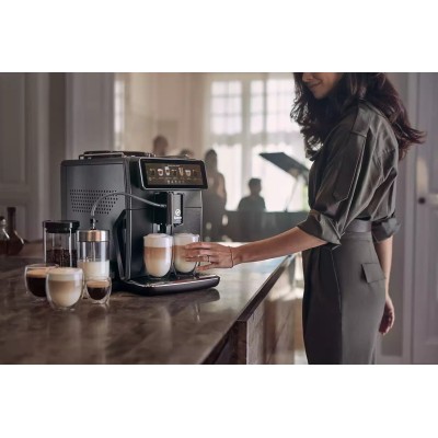 Кавомашина Saeco Xelsis Deluxe 1.7л, зерно + мелена, автомат.капучинатор, авторецептів - 22, сріблястий (SM8889/00)