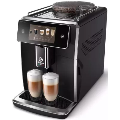 Кавомашина Saeco Xelsis Deluxe 1.7л, зерно + мелена, автомат.капучинатор, авторецептів - 22, чорний (SM8780/00)