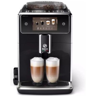 Кавомашина Saeco Xelsis Deluxe 1.7л, зерно + мелена, автомат.капучинатор, авторецептів - 22, чорний (SM8780/00)