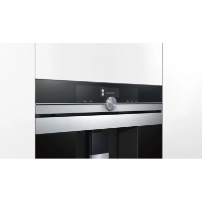 Кавомашина Siemens вбудована, 2.4л, зерно+мелена, автомат.капуч, LED-дисплей, авторецептів -29, чорний (CT718L1B0)