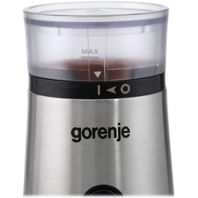 Кавомолка Gorenje роторна 150Вт, об'єм зерен-60г, метал, чорно-сріблястий (SMK150E)