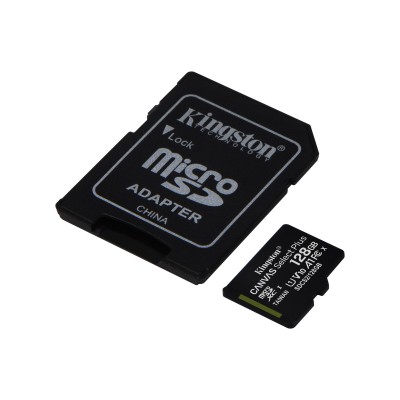 Карта пам'яті Kingston microSD 128GB C10 UHS-I R100MB/s + SD (SDCS2/128GB)