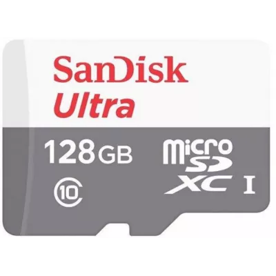 Карта пам'яті SanDisk microSD 128GB C10 UHS-I R100MB/s Ultra (SDSQUNR-128G-GN6MN)