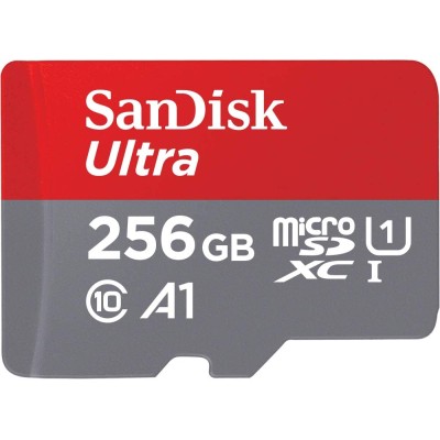 Карта пам'яті SanDisk microSD 256GB C10 UHS-I R150MB/s Ultra (SDSQUAC-256G-GN6MN)