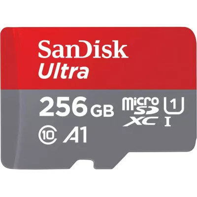 Карта пам'яті SanDisk microSD 256GB C10 UHS-I R150MB/s Ultra (SDSQUAC-256G-GN6MN)