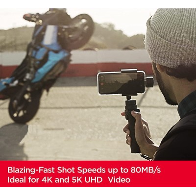 Карта пам'яті SanDisk microSD 64GB C10 UHS-I U3 R170/W80MB/s Extreme V30 + SD (SDSQXAH-064G-GN6MA)