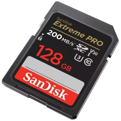 Карта пам'яті SanDisk SD 128GB C10 UHS-I U3 R200/W90MB/s Extreme Pro V30 (SDSDXXD-128G-GN4IN)