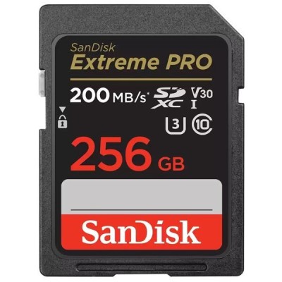 Карта пам'яті SanDisk SD 256GB C10 UHS-I U3 R200/W140MB/s Extreme Pro V30 (SDSDXXD-256G-GN4IN)