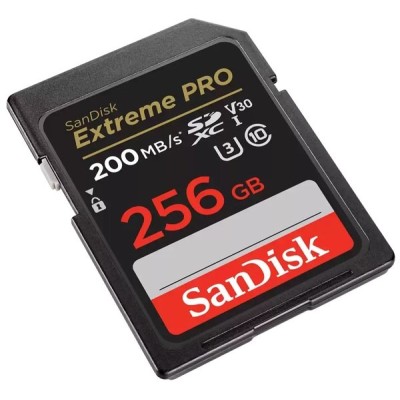 Карта пам'яті SanDisk SD 256GB C10 UHS-I U3 R200/W140MB/s Extreme Pro V30 (SDSDXXD-256G-GN4IN)