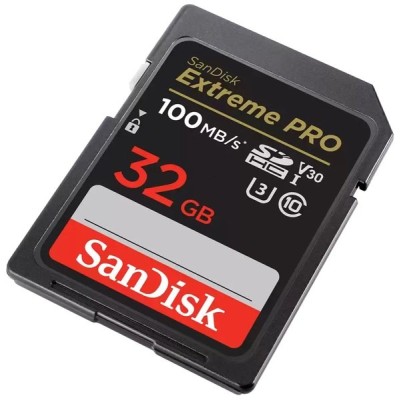 Карта пам'яті SanDisk SD 32GB C10 UHS-I U3 R100/W90MB/s Extreme Pro V30 (SDSDXXO-032G-GN4IN)