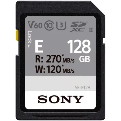 Карта пам'яті Sony SDXC 128GB C10 UHS-II U3 V60 R270/W100MB/s Entry (SFE128A.ET4)