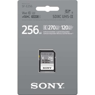 Карта пам'яті Sony SDXC 256GB C10 UHS-II U3 V60 R270/W120MB/s Entry (SFE256.ET4)