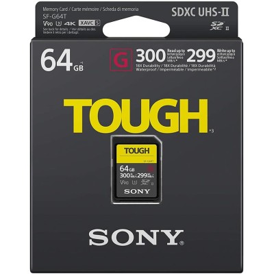 Карта пам'яті Sony SDXC 64GB C10 UHS-II U3 V90 R300/W299MB/s Tough (SF64TG)