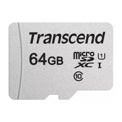 Карта пам'яті Transcend microSD 64GB C10 UHS-I R100/W20MB/s (TS64GUSD300S)