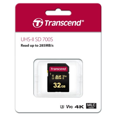 Карта пам'яті Transcend SD 32GB C10 UHS-II U3 R285/W220MB/s 4K (TS32GSDC700S)