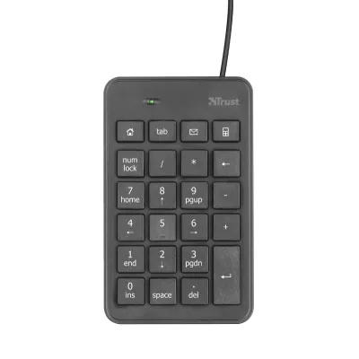 Клавіатура мембрана Trust Xalas USB-A Numeric Keypad 23Key, USB-A, чорний (22221_TRUST)