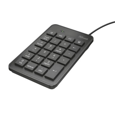 Клавіатура мембрана Trust Xalas USB-A Numeric Keypad 23Key, USB-A, чорний (22221_TRUST)