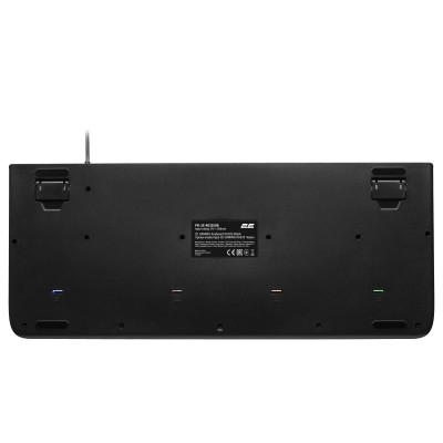 Клавіатура мембранна 2E GAMING KG325 104key, USB-A, EN/UA/RU, LED, чорний (2E-KG325UB)