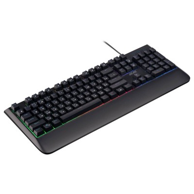 Клавіатура мембранна 2E GAMING KG325 104key, USB-A, EN/UA/RU, LED, чорний (2E-KG325UB)