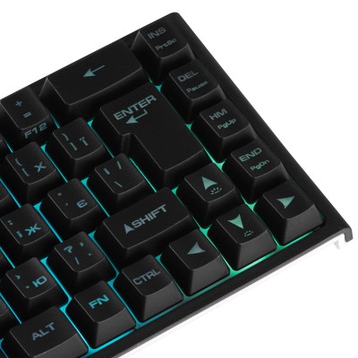 Клавіатура мембранна 2E GAMING KG360 68key, USB-A/WL, EN/UA/RU, RGB, чорний (2E-KG360UBK)