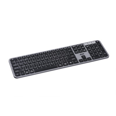 Клавіатура мембранна 2E KS240 110key, WL/BT, EN/UK, сіро-чорний (2E-KS240WG_UA)