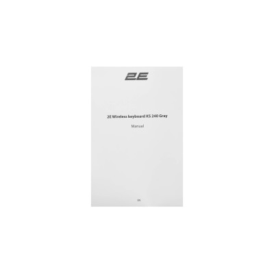 Клавіатура мембранна 2E KS240 110key, WL/BT, EN/UK, сіро-чорний (2E-KS240WG_UA)