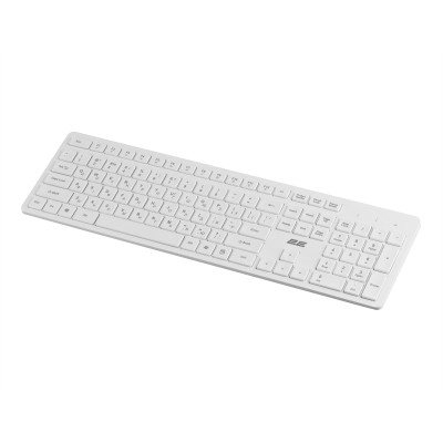 Клавіатура мембранна 2E KS260 106key, WL, EN/UK, білий (2E-KS260WWH_UA)