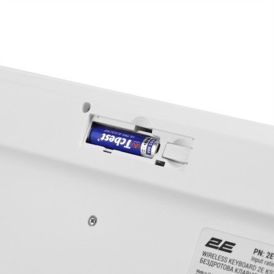 Клавіатура мембранна 2E KS260 106key, WL, EN/UK, білий (2E-KS260WWH_UA)
