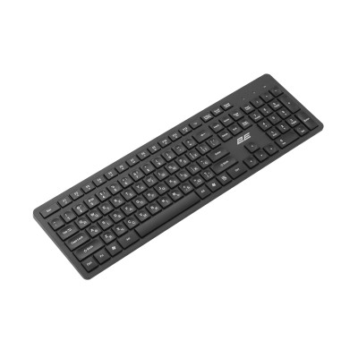 Клавіатура мембранна 2E KS260 106key, WL, EN/UK, чорний (2E-KS260WB)
