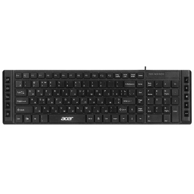 Клавіатура мембранна Acer OKW010, 115key, USB-A, EN/UKR/RU,чорний (ZL.KBDEE.012)
