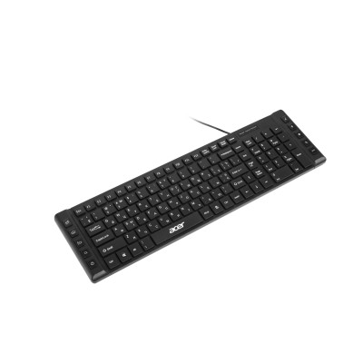 Клавіатура мембранна Acer OKW010, 115key, USB-A, EN/UKR/RU,чорний (ZL.KBDEE.012)