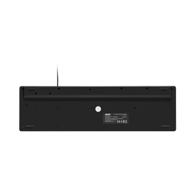 Клавіатура мембранна Acer OKW010, 115key, USB-A, EN/UKR/RU,чорний (ZL.KBDEE.012)