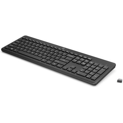 Клавіатура мембранна HP 230, 106key, WL, EN/UK, чорний (3L1E7AA)