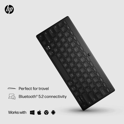 Клавіатура мембранна HP 350 Compact Multi-Device, 78key, BT, EN/UK, чорний (692S8AA)
