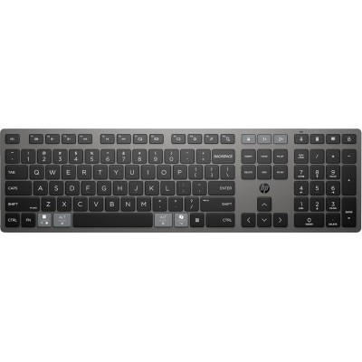 Клавіатура мембранна HP 720 Multi-Device Rechargeable, 109key, WL/BT, EN/UK, чорний (9T5B1AA)