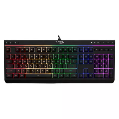 Клавіатура мембранна HyperX Alloy Core 114key, USB-A, EN/UK, RGB, чорний (4P4F5AA)