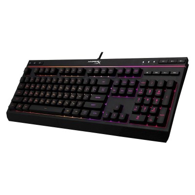Клавіатура мембранна HyperX Alloy Core 114key, USB-A, EN/UK, RGB, чорний (4P4F5AA)