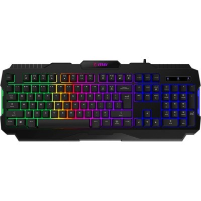 Клавіатура мембранна MSI FORGE GK100 104key, USB-A, EN/UKR/RU, ColorLED, чорний (S11-04UA221-HH9)