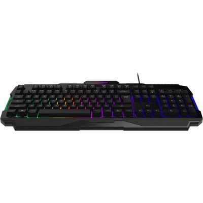 Клавіатура мембранна MSI FORGE GK100 104key, USB-A, EN/UKR/RU, ColorLED, чорний (S11-04UA221-HH9)