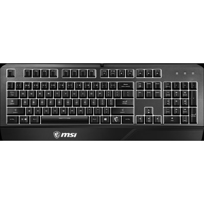 Клавіатура мембранна MSI Vigor GK20 UA 104key, USB-A, EN/UKR/RU, ColorLED, чорний (S11-04UA208-CL)