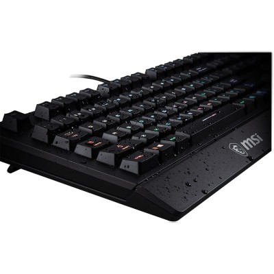 Клавіатура мембранна MSI Vigor GK20 UA 104key, USB-A, EN/UKR/RU, ColorLED, чорний (S11-04UA208-CL)