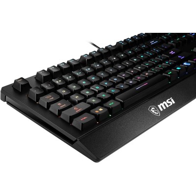 Клавіатура мембранна MSI Vigor GK20 UA 104key, USB-A, EN/UKR/RU, ColorLED, чорний (S11-04UA208-CL)