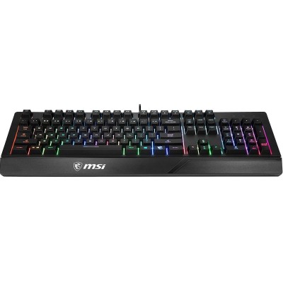 Клавіатура мембранна MSI Vigor GK20 UA 104key, USB-A, EN/UKR/RU, ColorLED, чорний (S11-04UA208-CL)