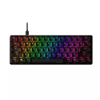 Клавіатура механічна HyperX Alloy Origins 60 61key, Red, USB-A, EN/UA, RGB, чорний (4P5N4AA)