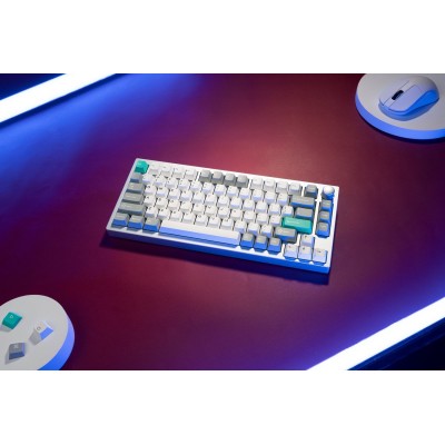 Клавіатура механічна Lemokey P1 Pro 84Key, Keychron Super Brown, WL/BT/USB-A, QMK/VIA, Hot-Swap, EN/UKR, RGB, Knob, Space Silver